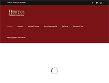 Tablet Screenshot of heritagehomescny.com